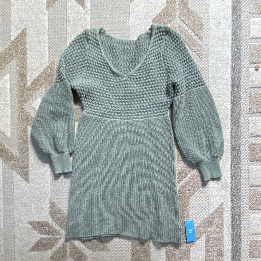Cupshe Women’s Bubble Sleeve Sweater Dress Size Small